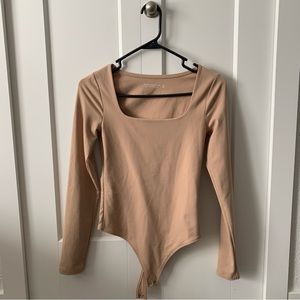 Abercrombie Beige Bodysuit size XS